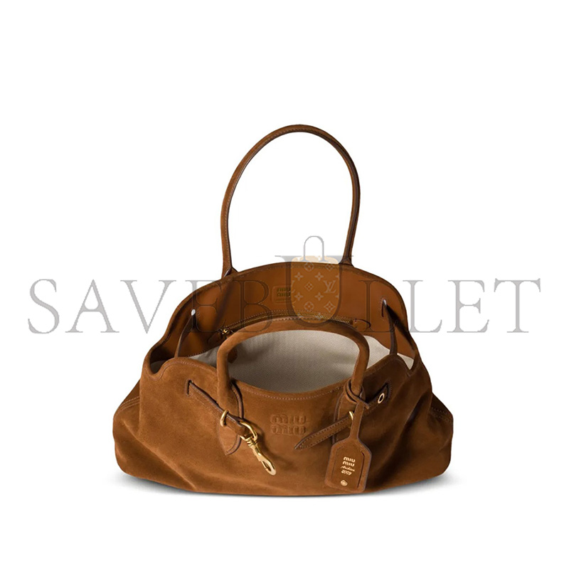 MIU MIU AVENTURE SUEDE BAG 5BG310 (44*22.5*14.5cm)